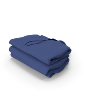 Female Fitted Hoodie Folded Stacked Dark Blue PNG & PSD Images