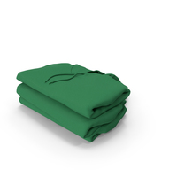 Female Fitted Hoodie Folded Stacked Green PNG & PSD Images