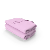 Female Fitted Hoodie Folded Stacked Pink PNG & PSD Images