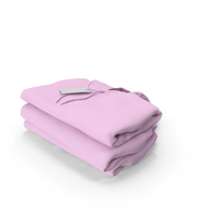 Female Fitted Hoodie Folded Stacked With Tag Pink PNG & PSD Images