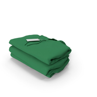Female Fitted Hoodie Folded Stacked With Tag Green PNG & PSD Images