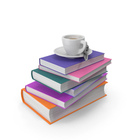 Coffee on Books PNG & PSD Images