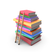 Books Ladder PNG & PSD Images