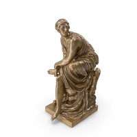 Dying Eurydice Bronze Statue PNG & PSD Images