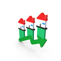 House Increase Icon PNG & PSD Images