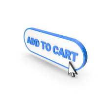 Add to Cart Button with Mouse Cursor PNG & PSD Images