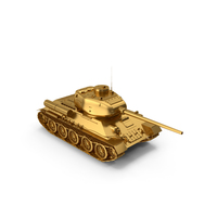 Tank T-34-85 Gold Trophy PNG & PSD Images