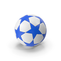 Soccer Ball Blue Stars PNG & PSD Images