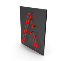 Red Neon Letter A PNG & PSD Images