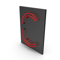 Red Neon Letter C PNG & PSD Images