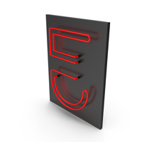Red Neon Letter E PNG & PSD Images