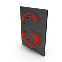 Red Neon Letter G PNG & PSD Images