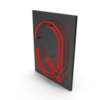Red Neon Letter Q PNG & PSD Images