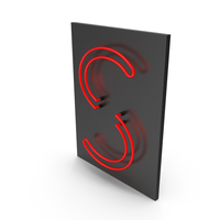 Red Neon Letter S PNG & PSD Images