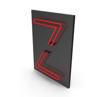 Red Neon Letter Z PNG & PSD Images
