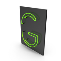 Green Neon Letter G PNG & PSD Images