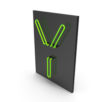 Green Neon Letter Y PNG & PSD Images