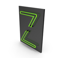 Green Neon Letter Z PNG & PSD Images