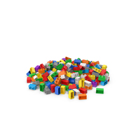 Pile Of 2x1 Brick Toys PNG & PSD Images