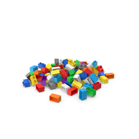 Pile Of 2x1 Brick Toys PNG & PSD Images