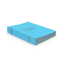Blue Notebook Stack PNG & PSD Images