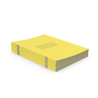 Yellow Notebook Stack PNG & PSD Images
