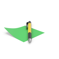 Sticky Note With Pen PNG & PSD Images