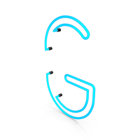 Letter Blue Neon G PNG & PSD Images
