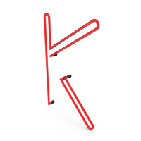 Letter Red Neon K PNG & PSD Images