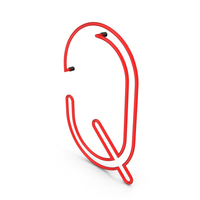 Letter Red Neon Q PNG & PSD Images