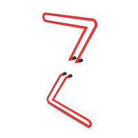Letter Red Neon Z PNG & PSD Images
