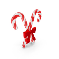 Christmas Candys And Ribbon PNG & PSD Images