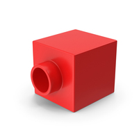 Brick Toy 1x1 Red PNG & PSD Images
