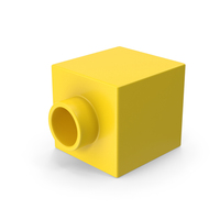 Brick Toy 1x1 Yellow PNG & PSD Images