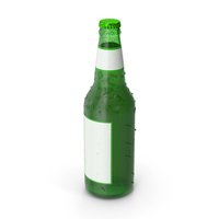 Beer Bottle With Water Drops PNG & PSD Images