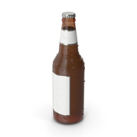 Beer Bottle Silver Cap PNG & PSD Images