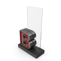 Red Neon Letter Signage B PNG & PSD Images