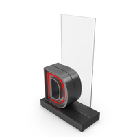 Red Neon Letter D Signage PNG & PSD Images