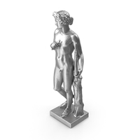 Metal Apollo with Lyre on Base PNG & PSD Images