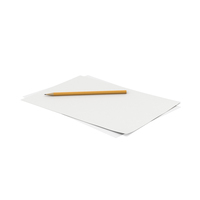 Papers With Pencil PNG & PSD Images