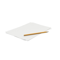 Papers With Pencil PNG & PSD Images