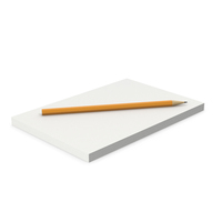 Paper Stack with Pencil PNG & PSD Images