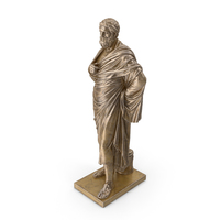 Sophocles Bronze Statue on Base PNG & PSD Images