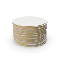 Paper Coasters Stack PNG & PSD Images