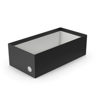 Shoebox No Cap Black PNG & PSD Images
