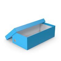 Blue Shoebox Opened PNG & PSD Images