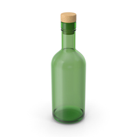 Green Bottle With Cork PNG & PSD Images