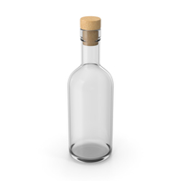 White Bottle With Cork PNG & PSD Images