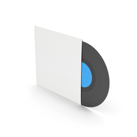 Record Vinyl Blue With Pack PNG & PSD Images