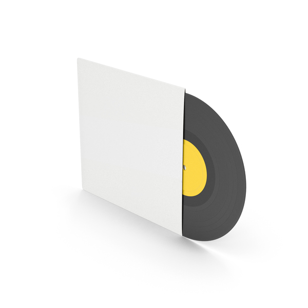 Record Vinyl Yellow With Pack PNG & PSD Images